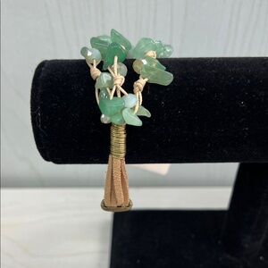 Elegant Green Stone Bracelet